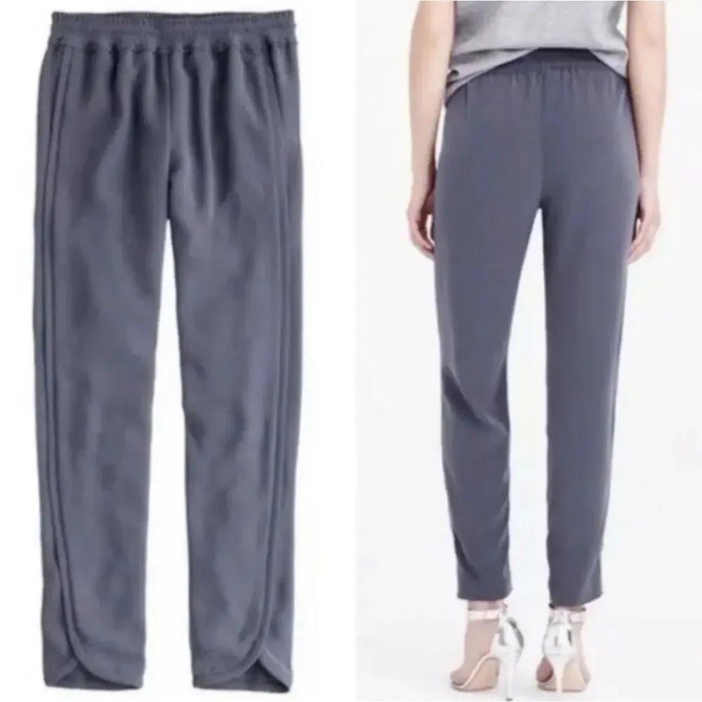 J. Crew Reese Pant in Gray Crepe B8523 Size 0